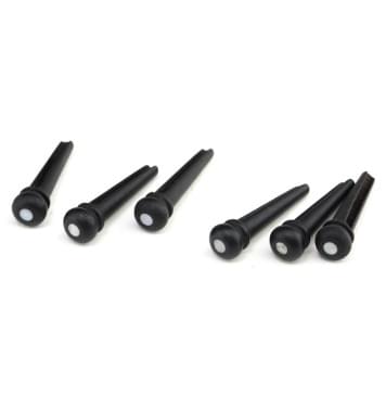 MX0742-6 Втулки (бобышки) для акустической гитары, черное дерево, 6шт, Musiclily MX0742-6 Втулки (бобышки) для акустической гитары, черное дерево, 6шт, Musiclily-0