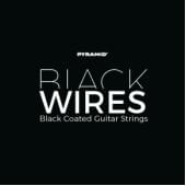 441100 Black Wires Комплект струн для электрогитары, никелированные, с покрытием, 10-46, Pyramid