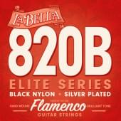 820B Elite Комплект струн для классической гитары фламенко, посеребренные, La Bella