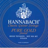825HT Blue PURE GOLD Комплект струн для классической гитары нейлон/позолоченные Hannabach