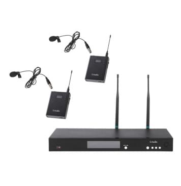RWS-2BLV Беспроводная микрофонная система, 2 петличных микрофона, LAudio-0