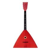 3S-TM Будь Готов! Балалайка традиционная компактная улучшенной цветной отделки, красная, БалалайкерЪ