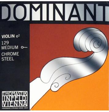 129 Dominant Отдельная струна Е/Ми для скрипки размером 4/4, сред. натяж, шарик, Thomastik-0