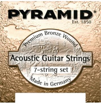 331100 Phosphor Bronze Комплект струн для 7-струнной акустической гитары, 11-60, Pyramid-0
