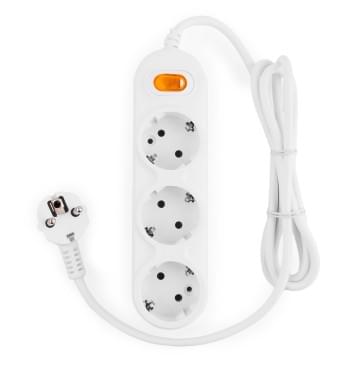PC-1-1,5M Power Cube Удлинитель с выключателем, 3 розетки, 1.5м, Электрическая мануфактура-0