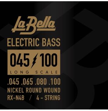 RX-N4B RX – Nickel Комплект струн для бас-гитары, никелированные, 45-100, La Bella-0
