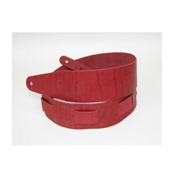 FL50030L Leather Ремень для гитары, кожаный, цвет гранат, Fidel-0