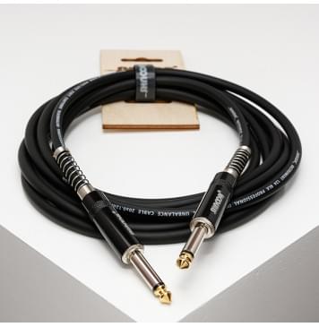 IC124-JMe-B-1m Кабель инструментальный, 6.35мм моно, 1м, SHNOOR-0