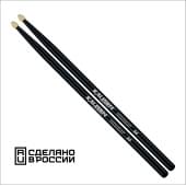 7KLHBBK5A Black 5A Барабанные палочки, граб, флуоресцентные, Kaledin Drumsticks