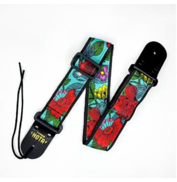 TN5-018-RED Ремень для гитары, двухслойный полиэстер, 1221-0