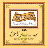 7SG Professional Комплект струн для 7-струнной классической гитары, посеребренные, La Bella