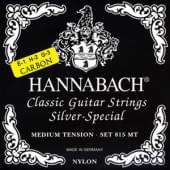 815MTC CARBON Black SILVER SPECIAL Комплект струн для классической гитары, карбон/посер., Hannabach