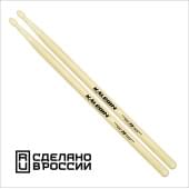 7KLHB2B 2B Барабанные палочки, граб, деревянный наконечник, Kaledin Drumsticks