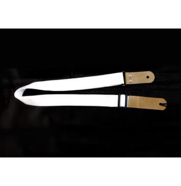 MZ-RGU-35wh Ремень для классической гитары/укулеле, белый, MEZZO-0