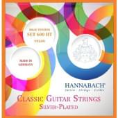 600HT Silver-Plated Orange Комплект струн для классической гитары, сильное натяжение, Hannabach