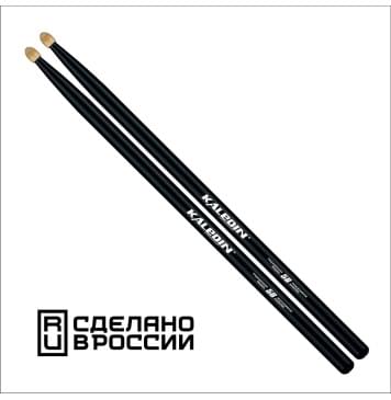 7KLHBBK5B Black 5B Барабанные палочки, граб, флуоресцентные, Kaledin Drumsticks-0