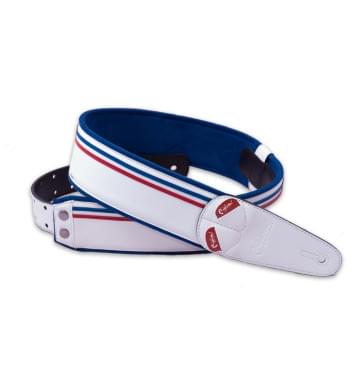 8401070110309 Mojo Race White Ремень для гитары, RightOn Straps-0