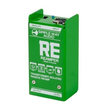 RE-GR Reamper Дибокс, преобразователь сигнала для гитары, пассивный, зеленый, Simpleway Audio-0