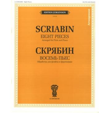 J0128 Скрябин А.Н. Восемь пьес. Обработка для флейты и фо-0