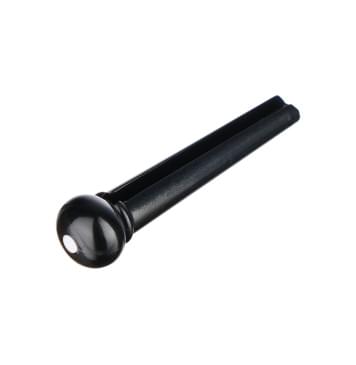 A021BK/2PVC Фиксатор струн черный с белой точкой Alice-0