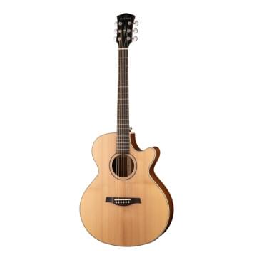 S27-GT Электро-акустическая гитара, с вырезом, с чехлом, глянец, Parkwood-0