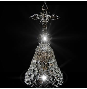 GH-L007 Колокольчик хрустальный «Крест», малый, Гусь Хрустальный-0