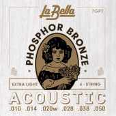 7GPT Комплект струн для акустической гитары 10-50 La Bella