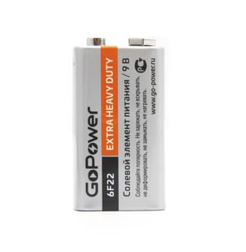 00-00015598 Carbon Zinc PRO Элемент питания Крона 6F22 9В, солевой, GoPower-0