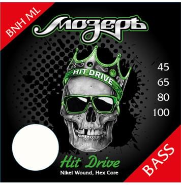 BNH-ML Hit Drive Комплект струн для бас-гитары, никелевый сплав, 45-100, Мозеръ-0