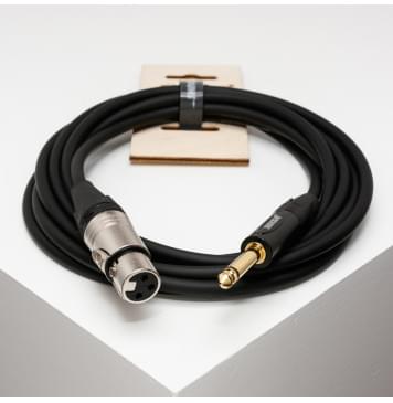 IC124-XFJM-0,5m Кабель инструментальный, XLRF-6.35мм моно, 0.5м, SHNOOR-0