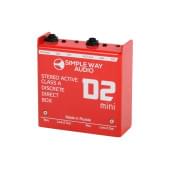 D2mini D.I. Box Дибокс, преобразователь сигнала для гитары, активный, стерео, Simpleway Audio