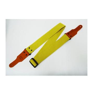 FL0037C Cotton Ремень для гитары, хлопок, цвет горчица, Fidel-0