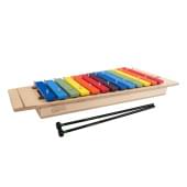 SSM1-С Металлофон сопрано 13+3 нот, С2-A3, на резонаторе, цветные пластины, Sinkopa