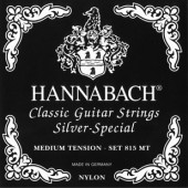 815MT Black SILVER SPECIAL Комплект струн для классической гитары нейлон/посеребренные Hannabach