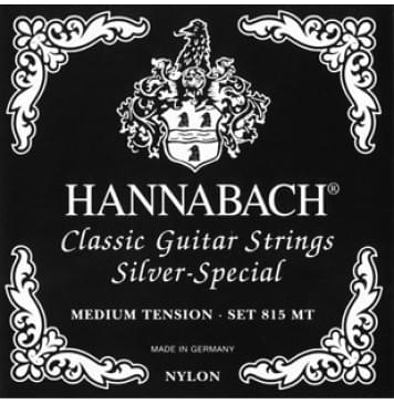 815MT Black SILVER SPECIAL Комплект струн для классической гитары нейлон/посеребренные Hannabach-0
