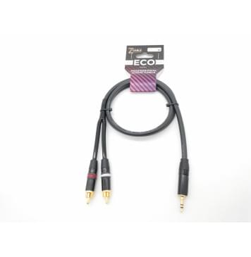 E51-3,5-2RCA-0100-0 Кабель аудио 3.5мм-2хRCA, 1м, ZZcable-0