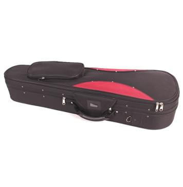 VC-G300-BKR-1/2 Футляр для скрипки размером 1/2, черный/красный, Mirra-0