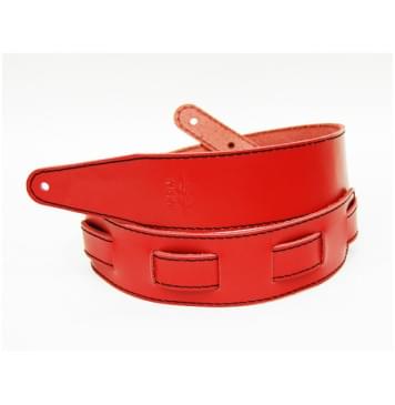 FL111056LP Premier Ремень для гитары, кожаный, красный, Fidel-0