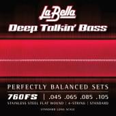 760FS Комплект струн для 4-струнной бас-гитары 45-105 La Bella