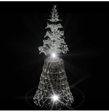 GH-L009 Колокольчик хрустальный «Елочка», малый, Гусь Хрустальный-0