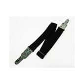 FL00014C Cotton Ремень для гитары, хлопок, черный, Fidel