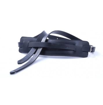8401050040701 Leathercraft Slim Black Ремень для гитары, RightOn Straps-0