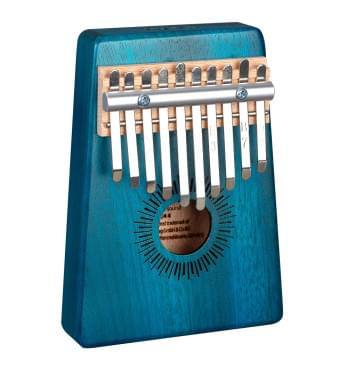 SE-244 Калимба 10 язычков, красное дерево, с чехлом, синяя, Sela-0