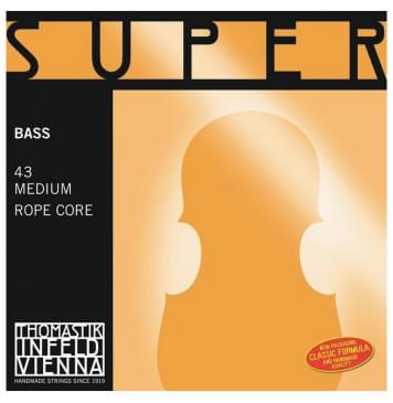 43 Super Flexible Комплект струн для контрабаса размером 4/4, соло, Thomastik-0