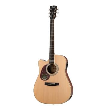 MR710F-LH-NS MR Series Электро-акустическая гитара леворукая, с вырезом, цвет натуральный, Cort-0