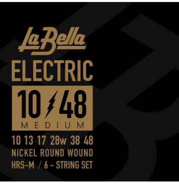 HRS-M HRS Комплект струн для электрогитары, никелированные, 10-48, La Bella-0