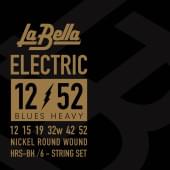 HRS-BH HRS Комплект струн для электрогитары, никелированные, 12-52, La Bella