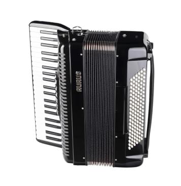 JH2008D-BLACK Аккордеон 41/120/7+2, черный, с футляром, Aurus-0