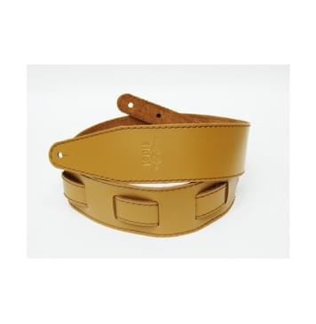 FL111061LP Premier Ремень для гитары, кожаный, горчица, Fidel-0