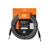 FRS-5(WH/BK) Кабель инструментальный, белый/черный, 5м, Leem